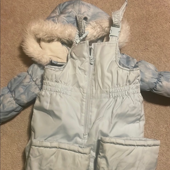 Baby Blue Winter Jacket and Snow Pants Set - Picture 3 of 4